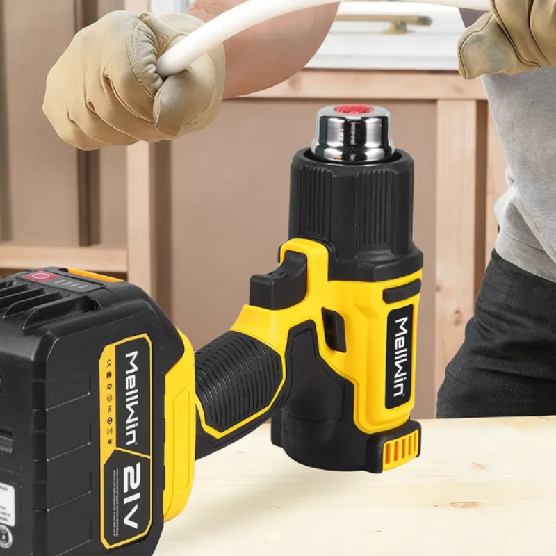 Décapeur thermique jaune ergonomique- double batteries offertes