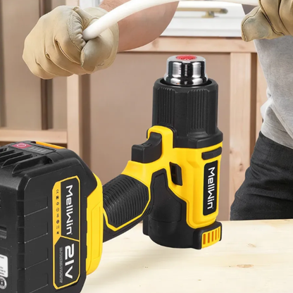 Décapeur thermique jaune ergonomique- double batteries offertes