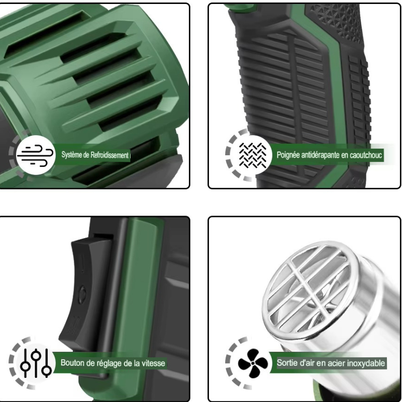 Décapeur thermique haute température -Élimine rapidement colles